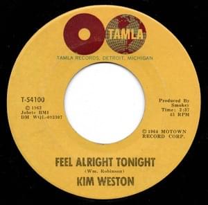 Feel Alright Tonight - Kim Weston