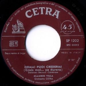 Ormai puoi credermi - Claudio Villa