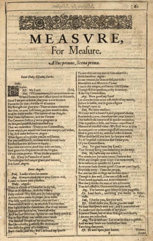 Measure For Measure Act 1 Scene 1 - William Shakespeare