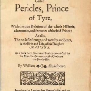 Pericles, Prince of Tyre Act 3 Scene 1 - William Shakespeare