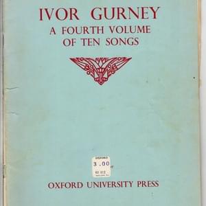 A cradle song - Ivor Gurney