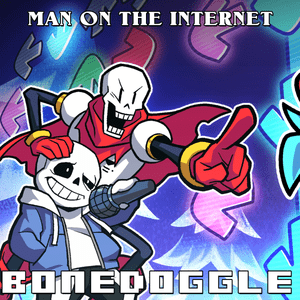 Friday Night Funkin - Indie Cross - Bonedoggle - With Lyrics - Man on the Internet (Ft. Darby Cupit & Stelyost)