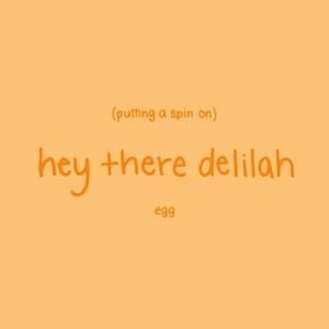 ​putting a spin on hey there delilah - Egg (mylifeisayolk)