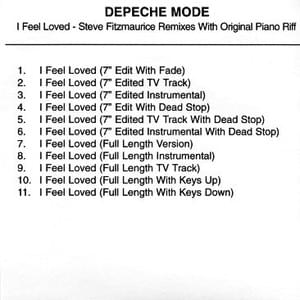 I Feel Loved [Steve Fitzmaurice TV Track (Single Faded Edit)] - Depeche Mode