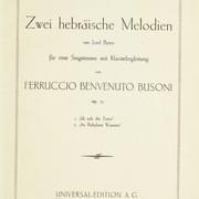 Ich sah die Träne - Ferruccio Busoni