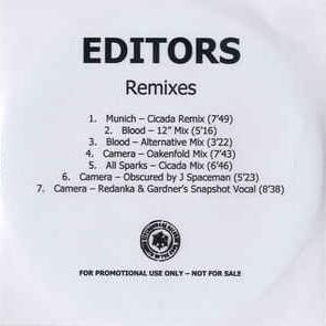 Camera (Oakenfold Mix) - Editors