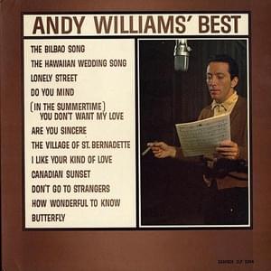 Are You Sincere? - Andy Williams