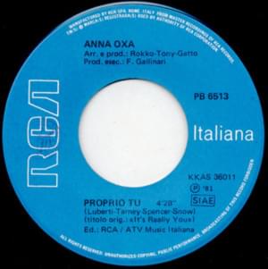 Proprio tu - Anna Oxa