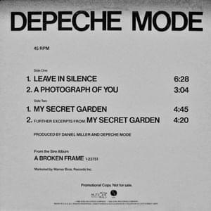 A Photograph of You [Edit] - Depeche Mode