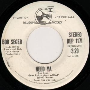 Need Ya - Bob Seger