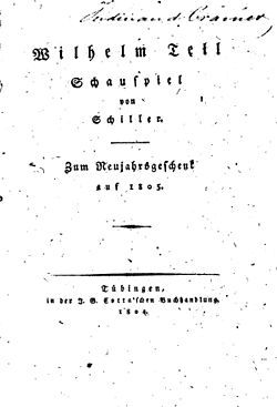 Wilhelm Tell (Erster Aufzug, vierte Szene) - Friedrich Schiller