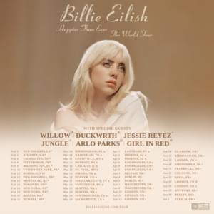 Happier Than Ever, The World Tour Setlist - Billie Eilish