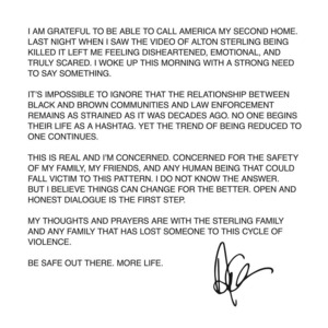 Alton Sterling Statement - Drake