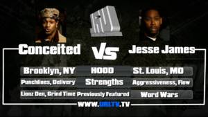 Conceited Vs Jesse James - URLtv (Ft. Conceited & Jesse James (Battle Rapper))