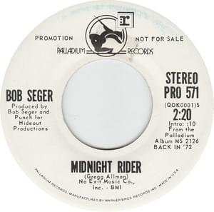 Midnight Rider - Bob Seger