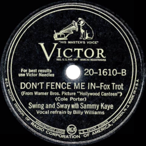 Don’t Fence Me In - Sammy Kaye (Ft. Billy Williams (Singer))