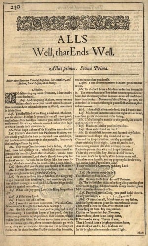 All’s Well That Ends Well (Characters of the Play) - William Shakespeare