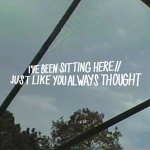 I’ve been sitting here - ​barren