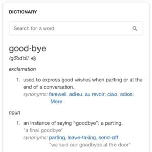 So Well, Goodbye. - POORSTACY