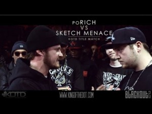 Sketch Menace vs. PoRich (Title Match) - King of the Dot (Ft. PoRich & Sketch Menace)