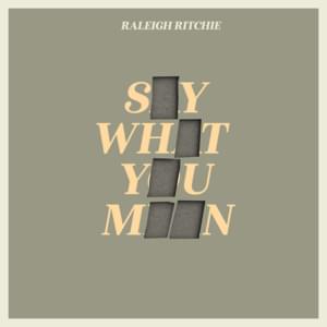 Say What You Mean - Raleigh Ritchie