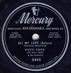 All My Love - Patti Page