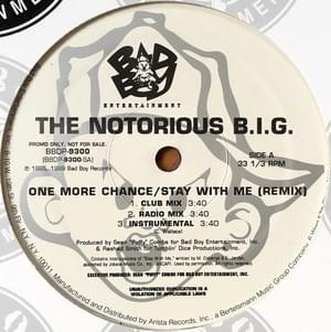 One More Chance / Stay With Me (Remix) - The Notorious B.I.G.