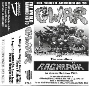 Logic of RagNaRök: Spew from Oderus Urungus - GWAR