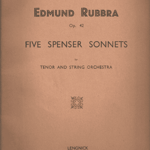 Sonnet II - Edmund Rubbra