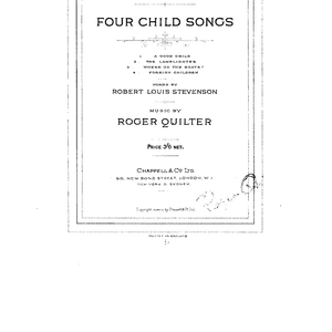 A Good Child - Roger Quilter