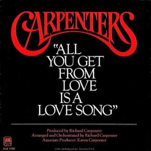 All You Get from Love Is a Love Song - Carpenters