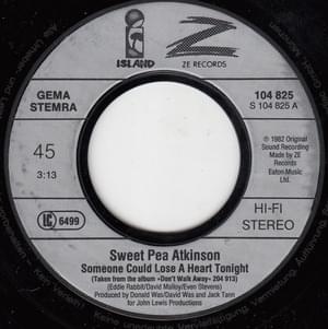 Someone Could Lose a Heart Tonight (Single Edit) - Sweet Pea Atkinson