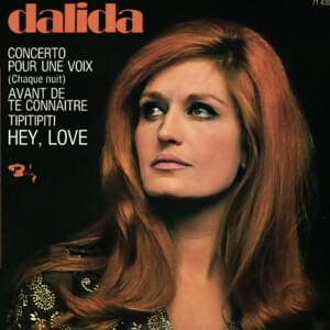 Avant de te connaître - Dalida