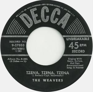 Tzena, Tzena, Tzena (Hebrew version) - The Weavers