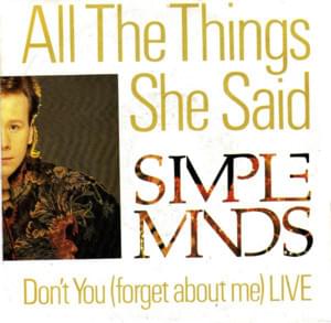 All the Things She Said - Simple Minds (Ft. Robin Clark)