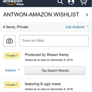 Amazon Wishlist - Antwon (Ft. Lil Ugly Mane)