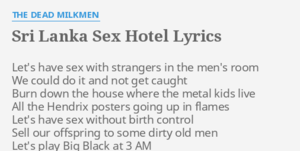 Sri Lanka Sex Hotel - The Dead Milkmen