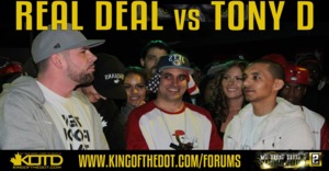 Real Deal vs Tony D - King of the Dot (Ft. Real Deal)