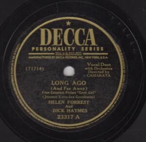 Long Ago (and Far Away) - Helen Forrest and Dick Haymes