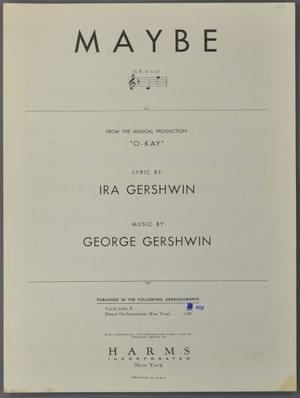 Maybe - George Gershwin