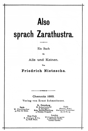 Also sprach Zarathustra (Kapitel 36-71) - Friedrich Nietzsche