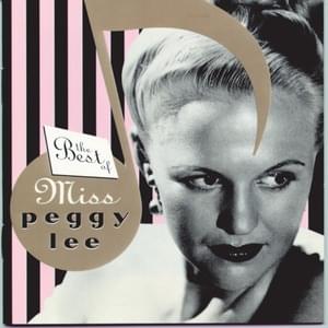 It’s All Over Now - Peggy Lee