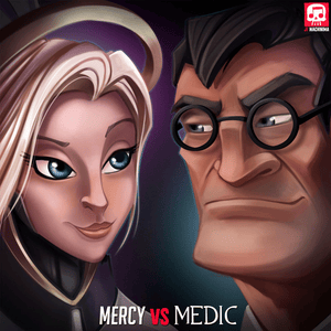 Mercy VS Medic Rap Battle - JT Music (Ft. Andrea Storm Kaden)