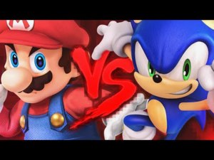 Duelo de Titãs: Mario VS Sonic 2 - 7 Minutoz (Ft. Duzz)