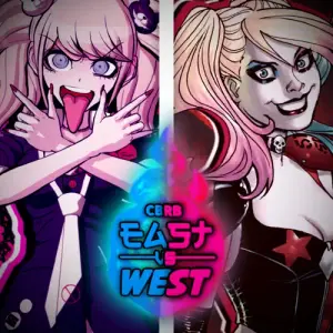 Junko Enoshima Vs Harley Quinn - Rap Battle (CBRB: East vs West) - Comic Book Rap Battles (Ft. Bblackroses, Kamren the Person & Peachumari)