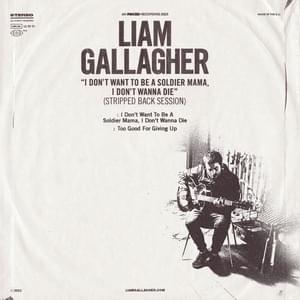 Too Good For Giving Up (Stripped Back Session) - Liam Gallagher