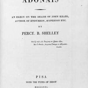 Adonais (Preface) - Percy Bysshe Shelley