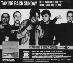 Cute Without the ‘E’ (Cut from the Team) - Taking Back Sunday