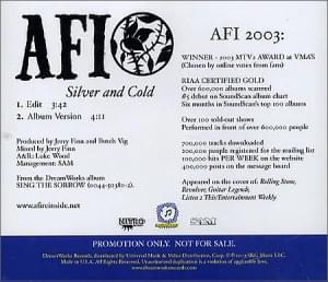 Silver and Cold - AFI