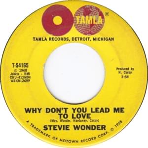 Why Don’t You Lead Me To Love - Stevie Wonder